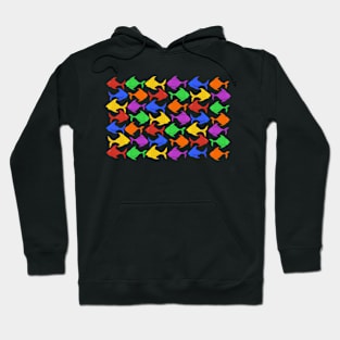 Bright interlocking fishies Hoodie